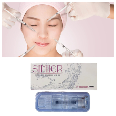 Cura della pelle Acido ialuronico incrociato Faciale iniettabile 1 ml 2 ml Riempitore cutaneo