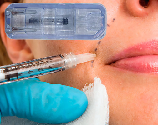 L'incrocio ha collegato la guancia cutanea acida ialuronica Chin Lips Filler